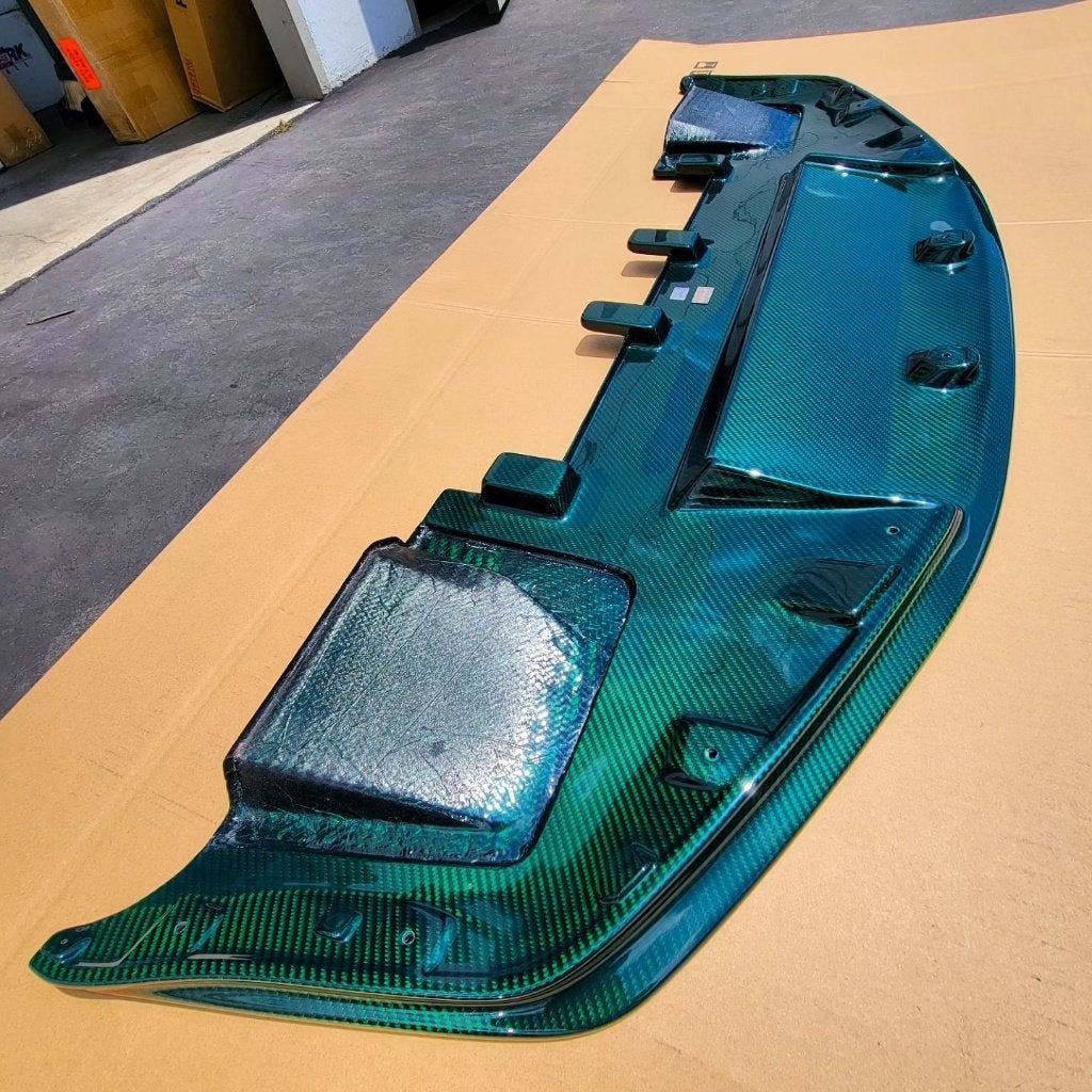 Mines carbon frontlip diffuser - Nissan Skyline R34 GTR GT-R