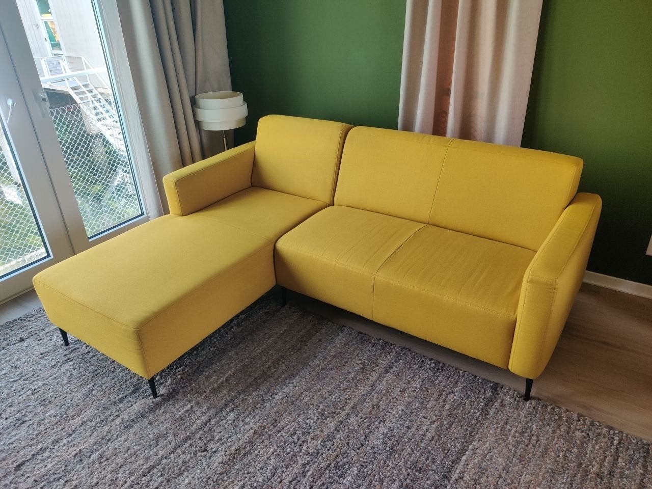 Goossens Key West loungebank met chaisse longue, Ophalen, Hoekbank, Driepersoons, Zo goed als nieuw