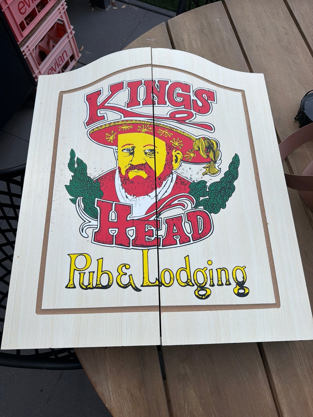 Dartbord kast 'Kings Head Pub & Lodging' - Nieuw, Sport en Fitness, Darts, Ophalen, Nieuw, Overige typen