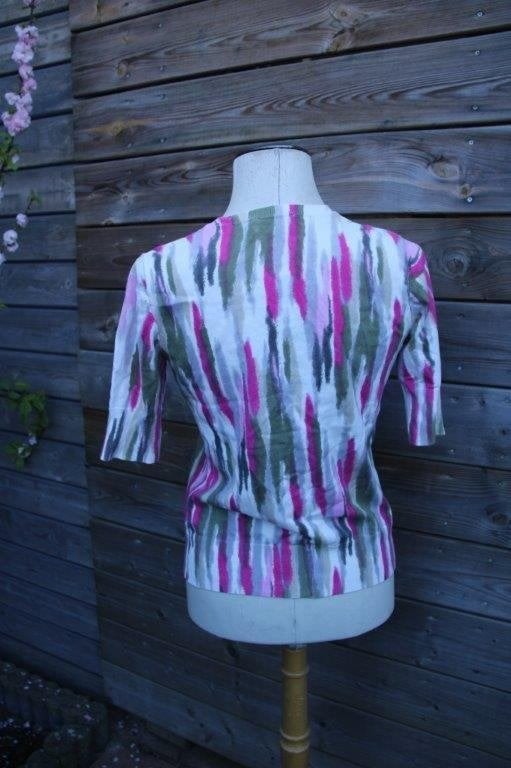 Vest wit/ kaki/ fuschia Witteveen mt S Vaste prijs, Wit, Ophalen of Verzenden, Zo goed als nieuw, Witteveen