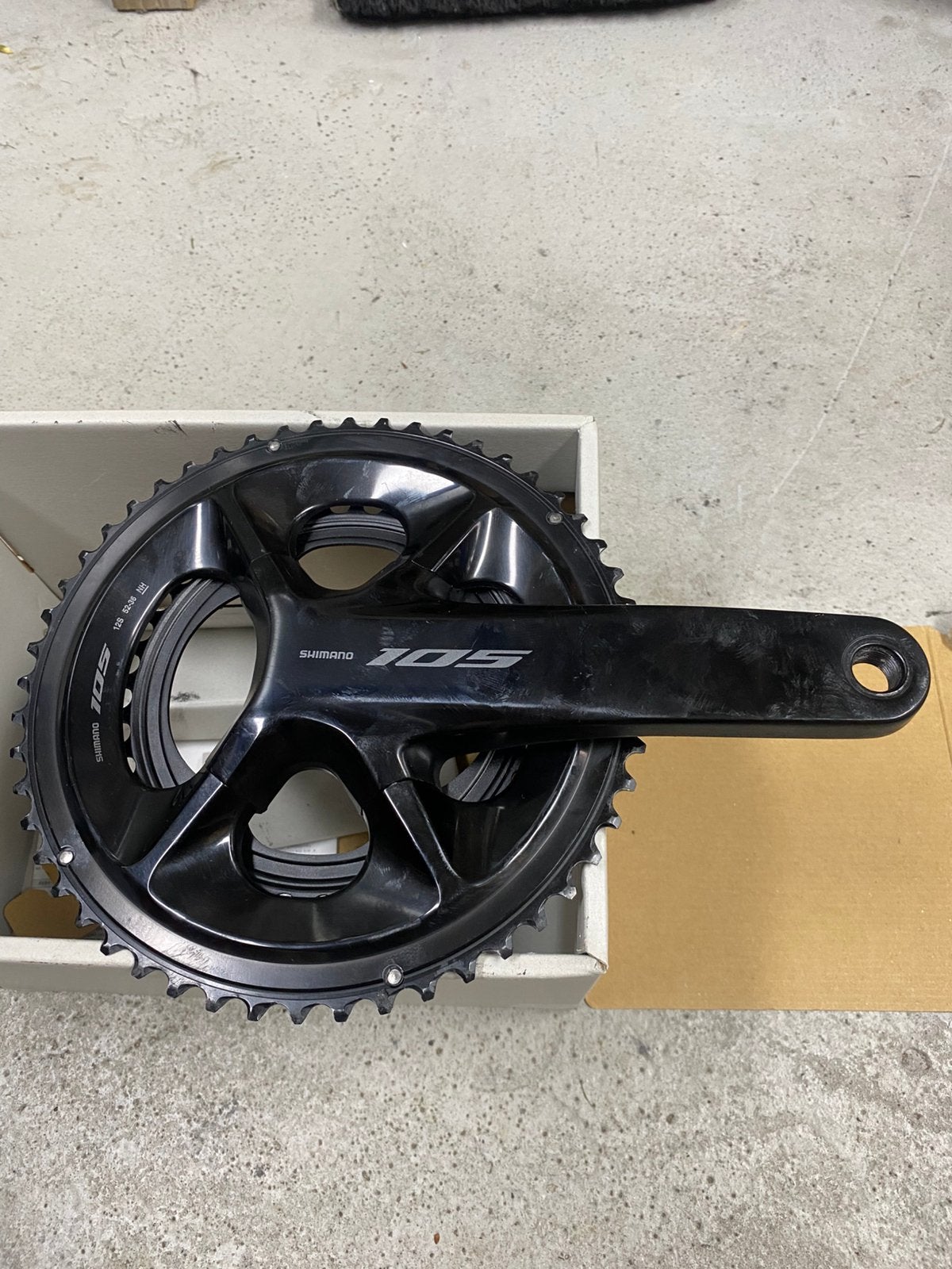 Shimano 105 crankstel 170mm 12 speed., Fietsen en Brommers, Fietsonderdelen, Crankstel of Pedalen, Ophalen of Verzenden, Zo goed als nieuw