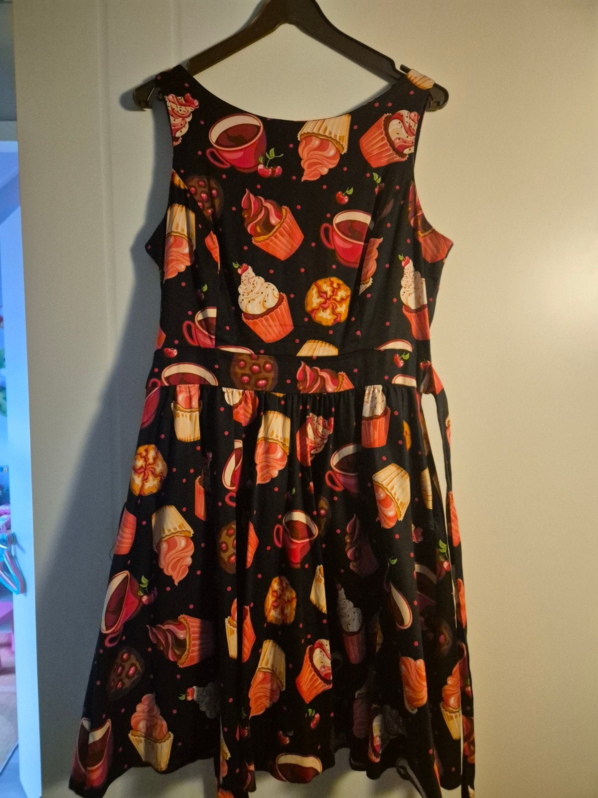 vintage jurk, Ophalen, Overige typen, Blauw, Maat 42/44 (L)