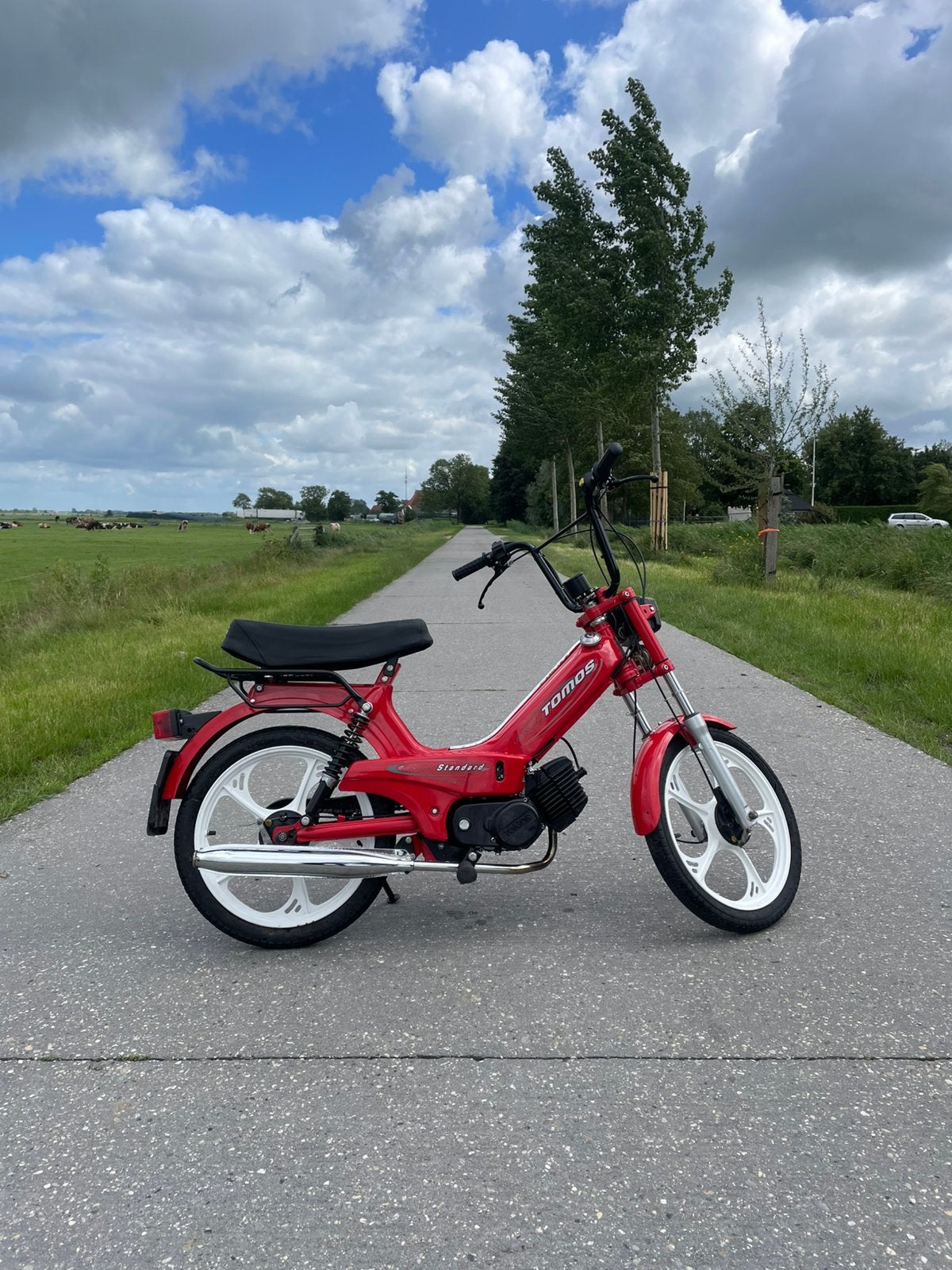 Tomos A35 Standard - Rood, Fietsen en Brommers, Brommers | Tomos, Ophalen, Gebruikt, Standard, Maximaal 25 km/u