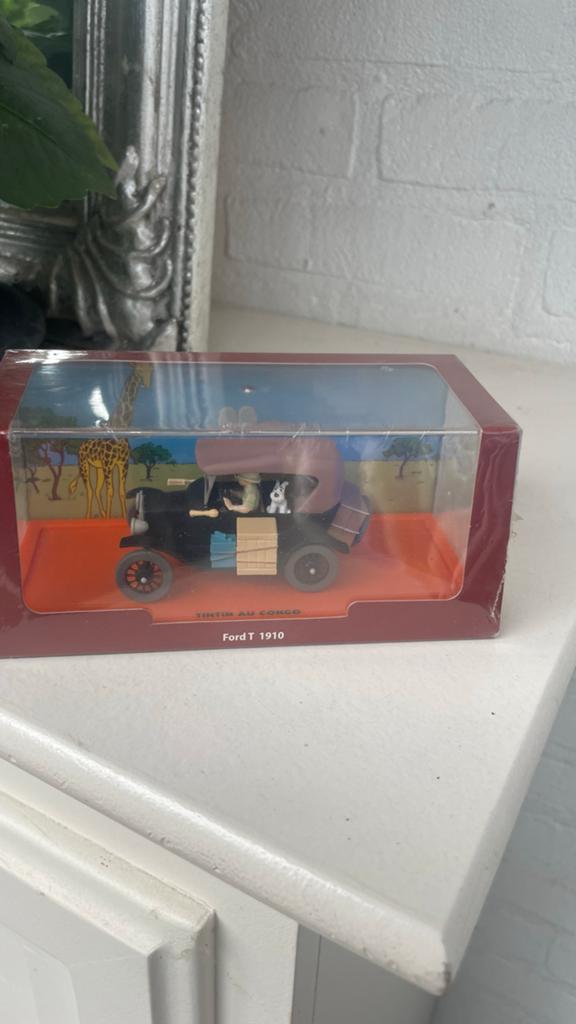 Tintin Kuifje Ford T 1910 Congo Modelauto Moulinsart, Overige merken, 1:50 of kleiner, Auto, Nieuw