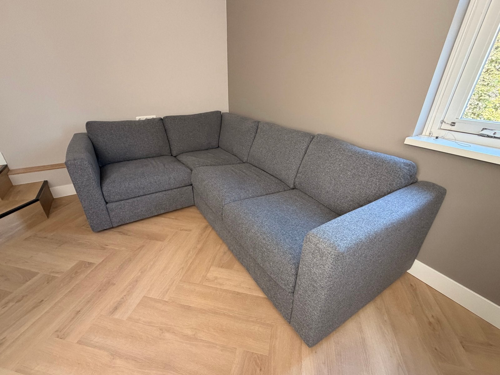 Foto 3 van Moderne Hoekbank - Grijs - Ikea Vimle 250x180