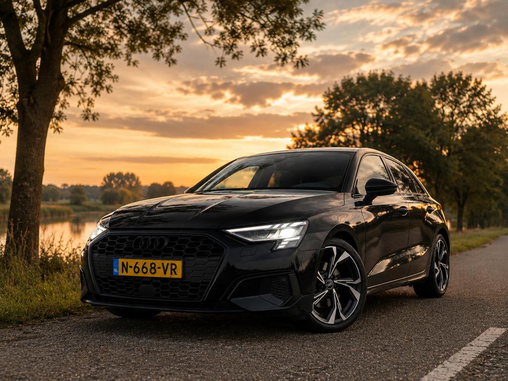 Audi A3 35 TDI 150pk S Tronic 2022 Zwart, Auto's, Audi, Particulier, A3, Diesel, B, Hatchback, Automaat, Origineel Nederlands