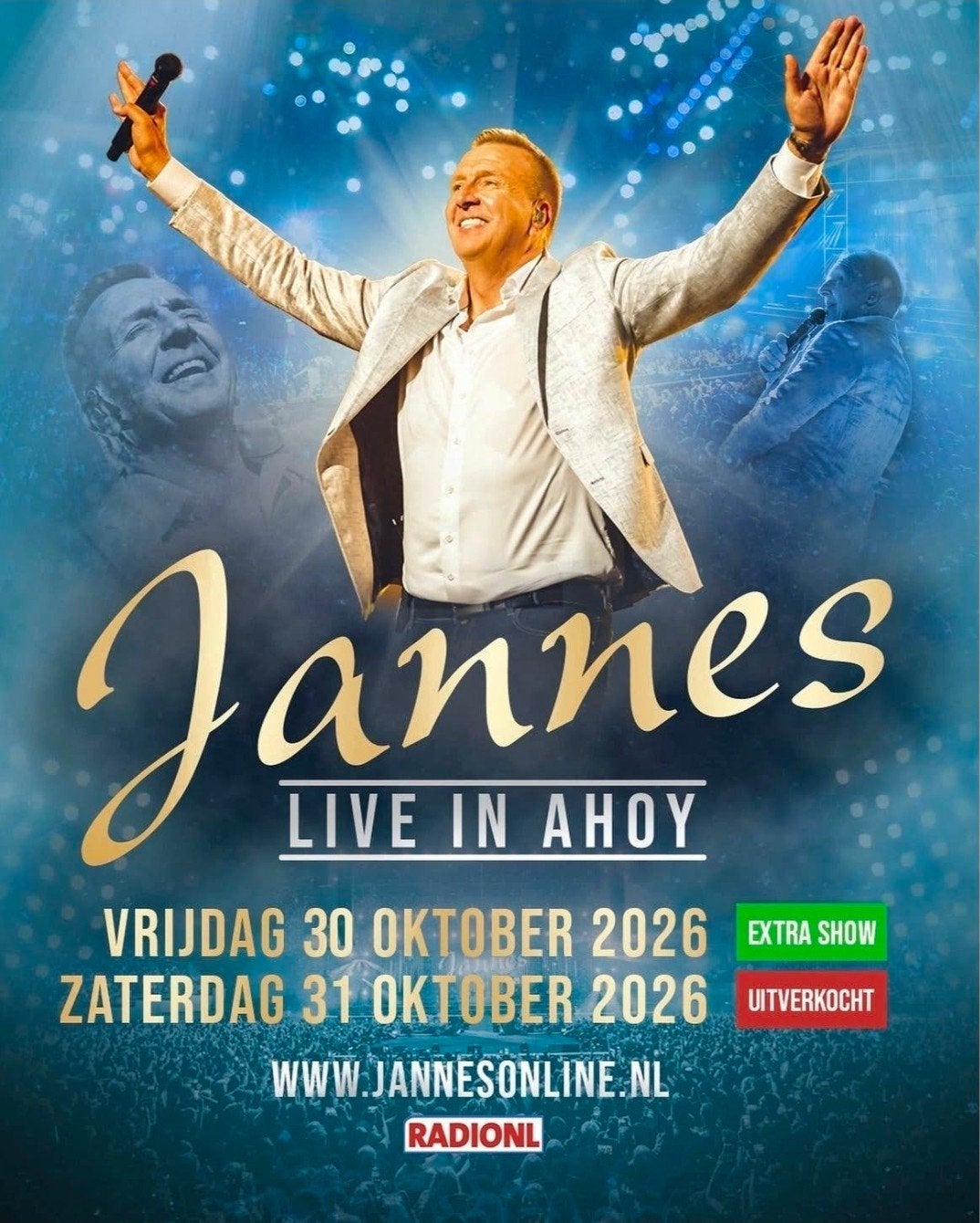 4 tickets Jannes staanplaatsen, Drie personen of meer, Oktober, Levenslied