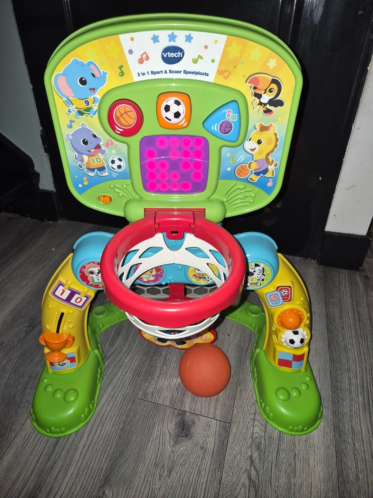 VTech 3-in-1 Sport & Scoor Speelplaats met basketbal, Ophalen, Zo goed als nieuw, Jongen of Meisje