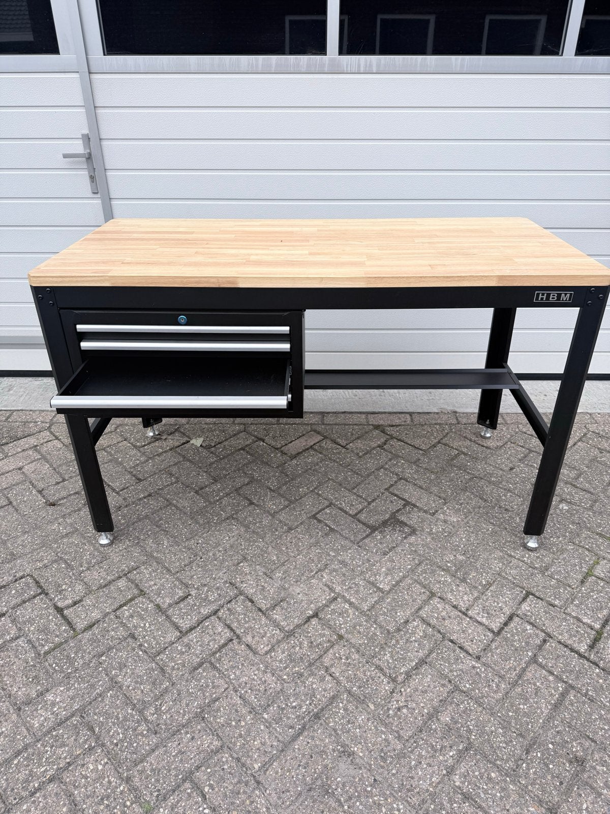 HBM Werkbank met lades - 156,5 x 76 cm, Doe-het-zelf en Verbouw, Ophalen, Gebruikt, 70 tot 120 cm