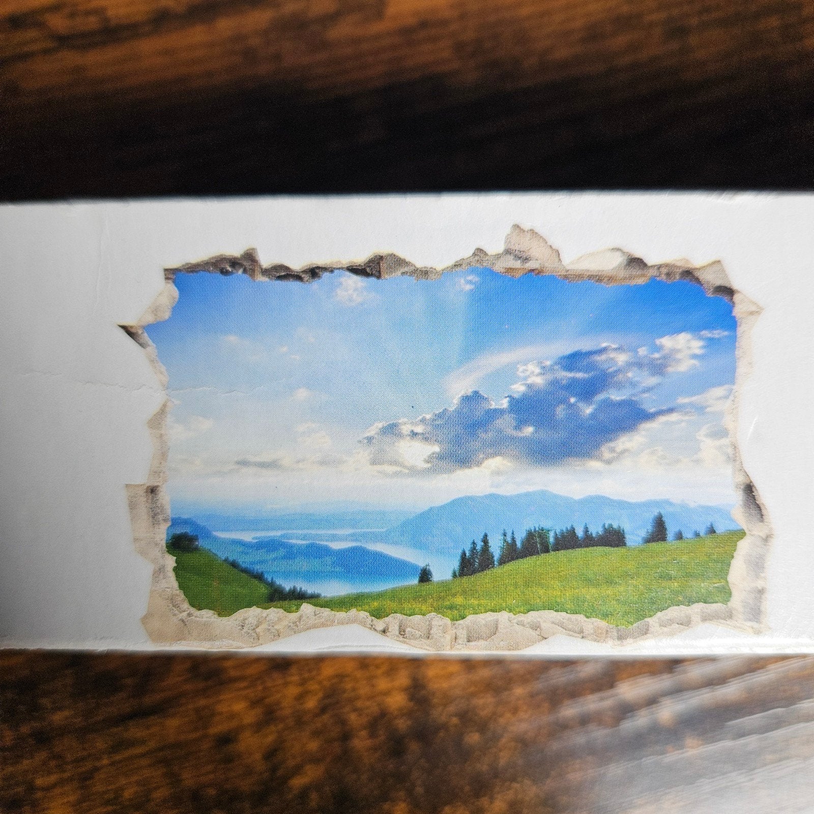3D muursticker berglangschap, Meerkleurig, Nieuw, Ophalen of Verzenden, Overige typen