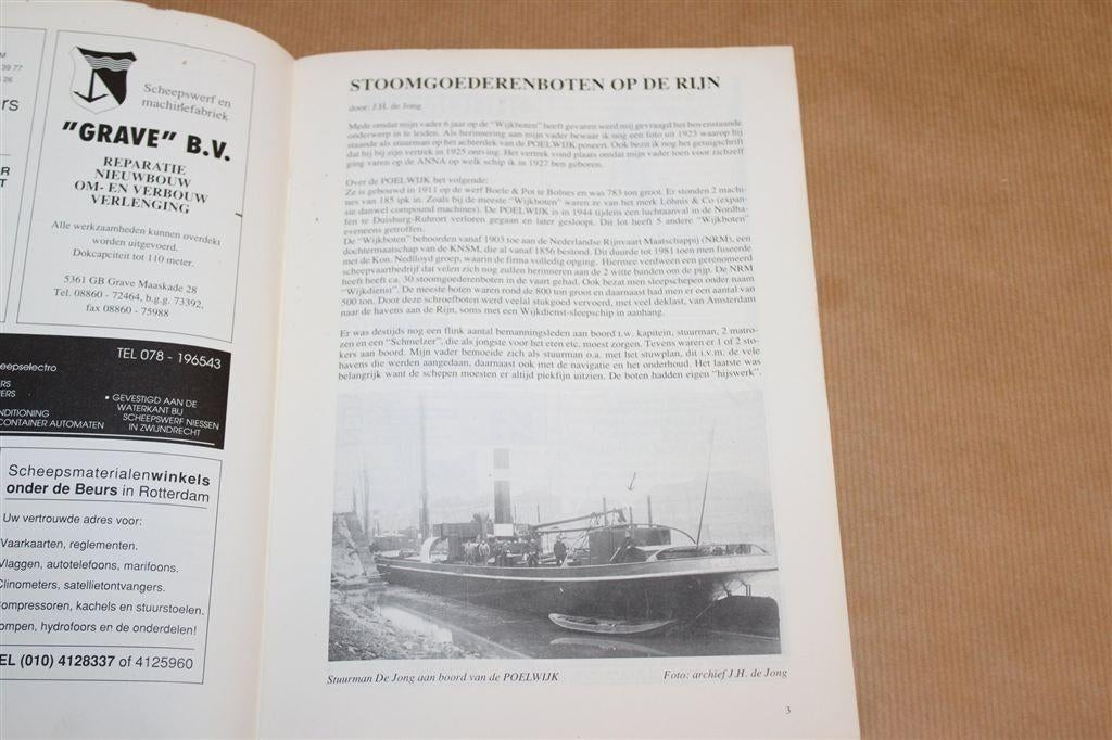 Stoomgoederenboten op de Rijn — Historie Binnenvaart, Gebruikt, -, -, Ophalen of Verzenden