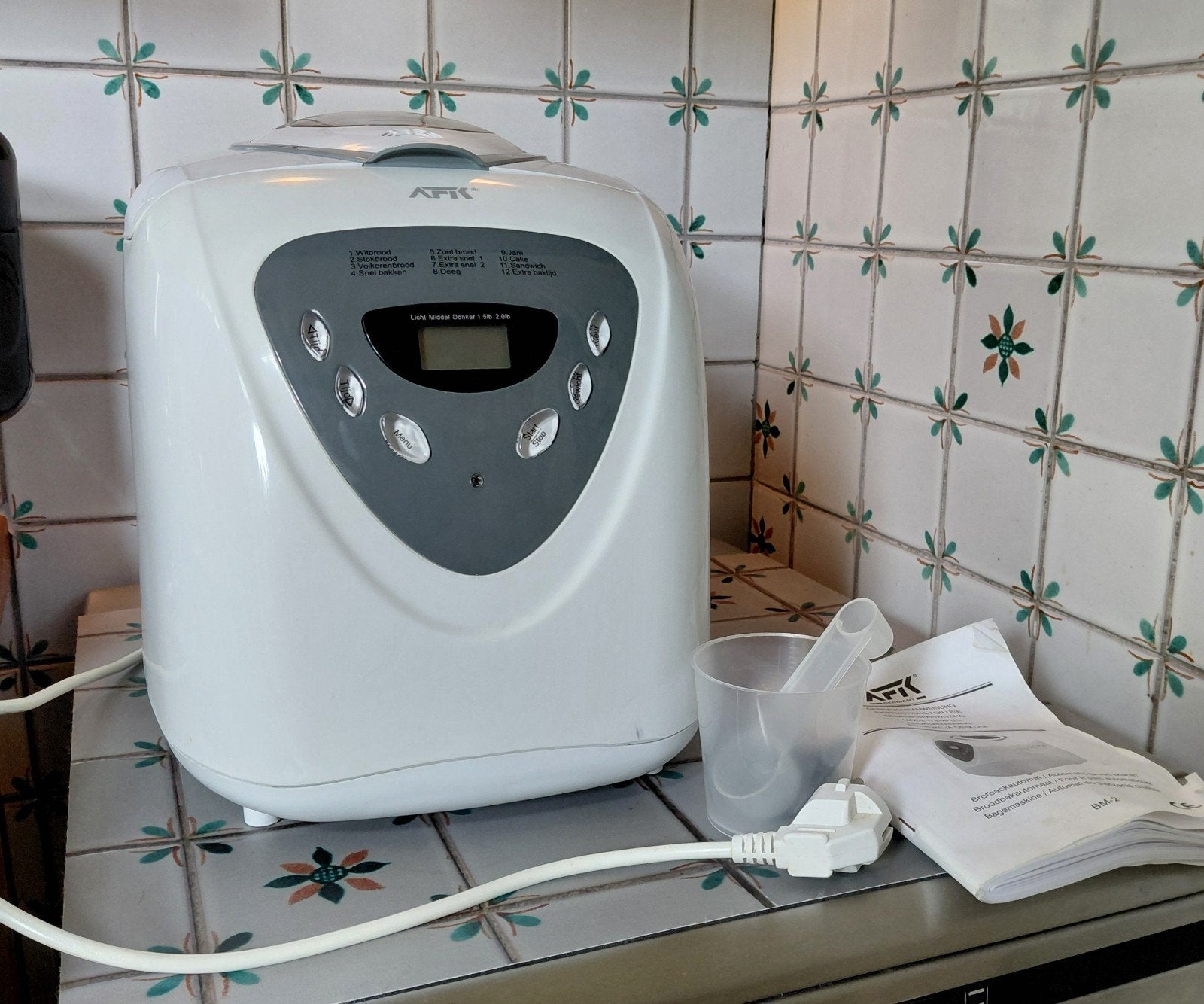 Broodbakmachine, Witgoed en Apparatuur, Broodbakmachines, Gebruikt, Kijkvenster, 400 tot 800 gram deeg, Ophalen