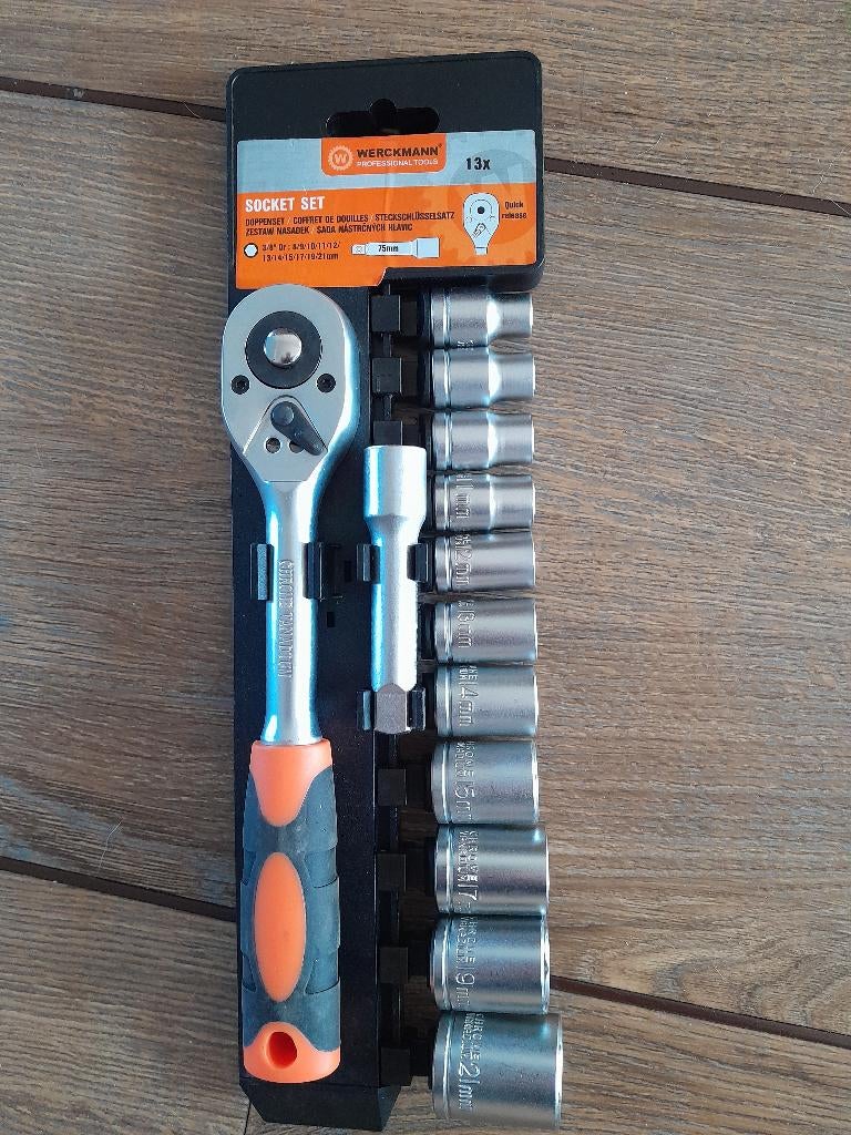 Doppenset, Doe-het-zelf en Verbouw, Gereedschap | Handgereedschap, Ophalen of Verzenden, Nieuw