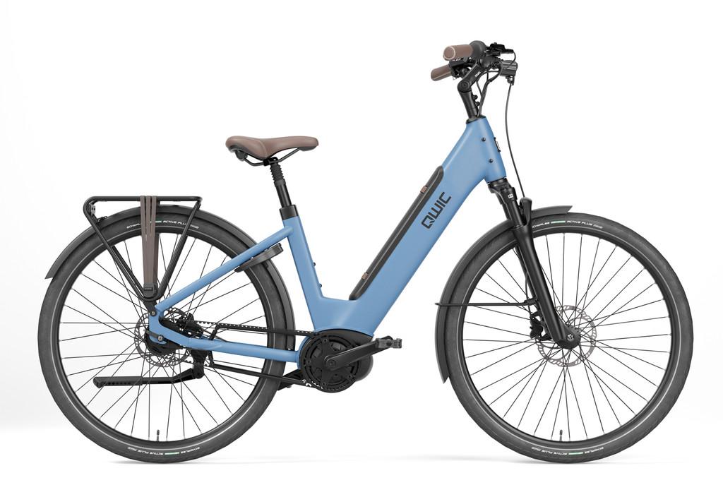 Qwic Elan flow blauw dames 54cm 28inch, Fietsen en Brommers, Elektrische fietsen, 51 tot 55 cm, Nieuw, Qwic