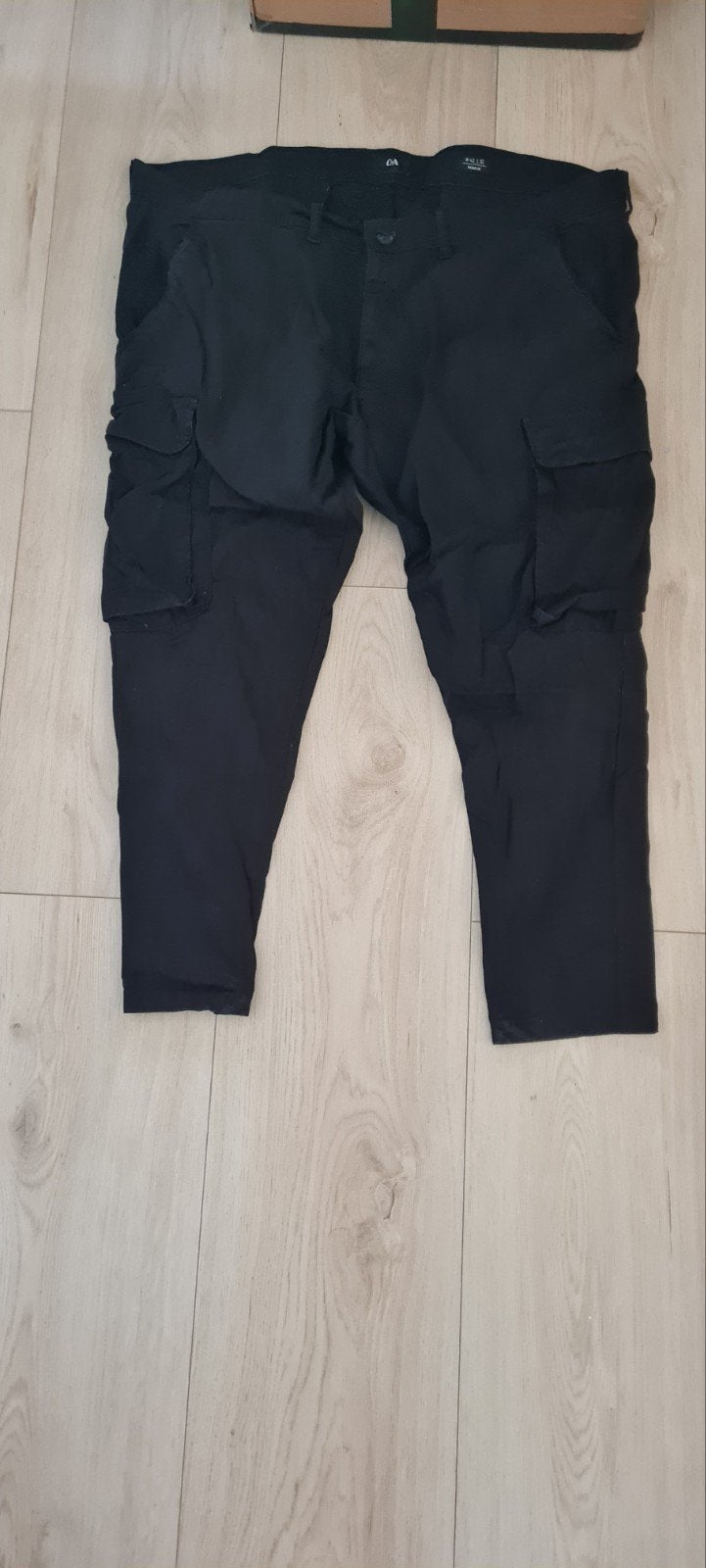 C&A Zwarte Cargo Broek - Maat W42 L30, Zwart, Overige maten, Zo goed als nieuw, C&A