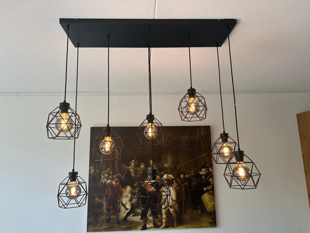 Stoere Straluma hanglamp, Ophalen, Gebruikt, Metaal, 50 tot 75 cm
