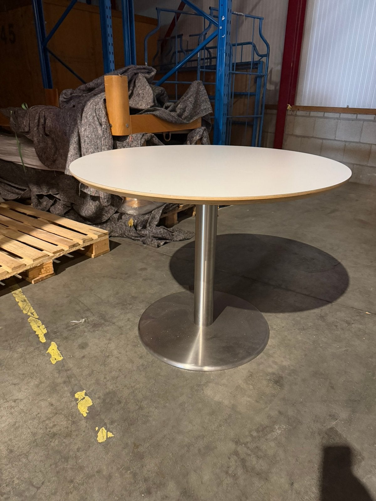 Artifort Circle Table - Pierre Paulin, Antiek en Kunst, Ophalen, Wit, Hout, Massief