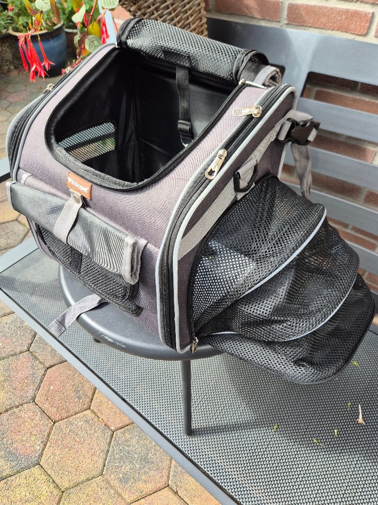 Te koop zgan Hondenfietsmand 4 in 1 voor kleine hond, Dieren en Toebehoren, Hondenmanden, Ophalen of Verzenden, Zo goed als nieuw