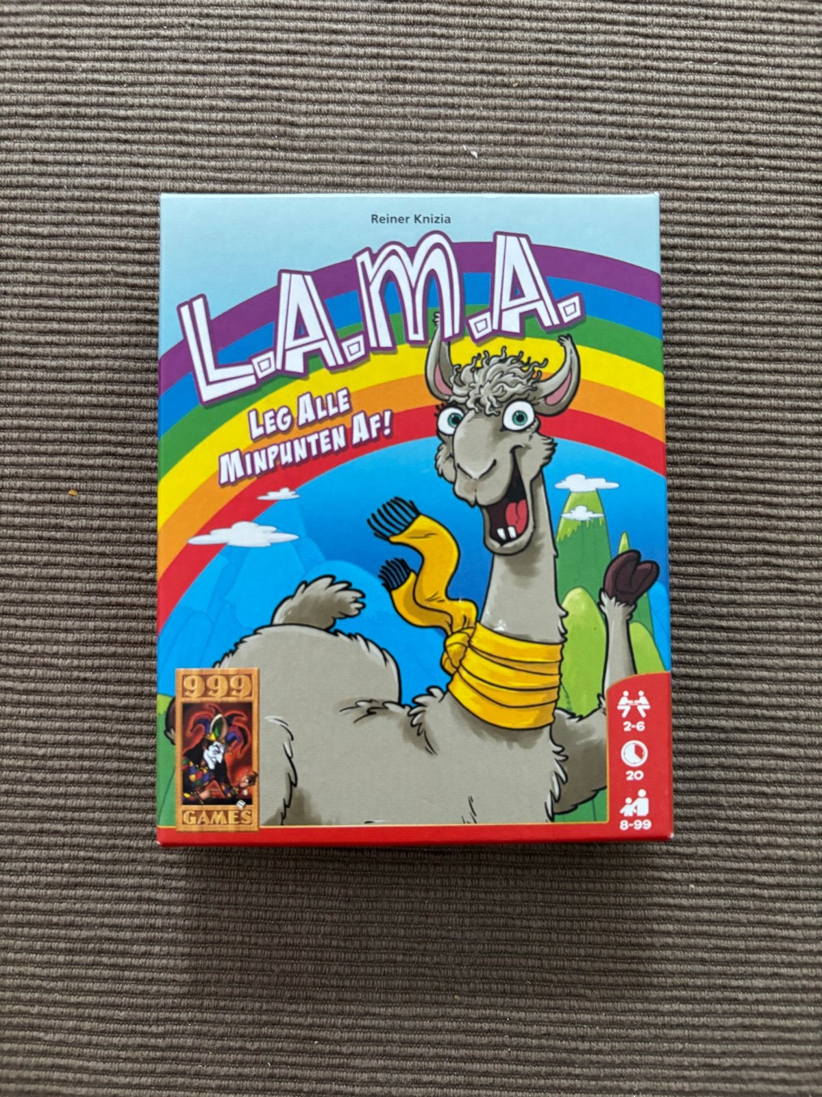 L.A.M.A. Kaartspel Leg Alle Minpunten Af! (999 Games), Vijf spelers of meer, Ophalen of Verzenden, Nieuw