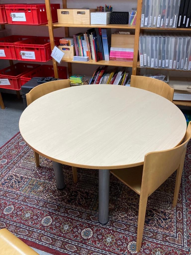 Ronde tafel en  bureau, Huis en Inrichting, Ophalen, Gebruikt