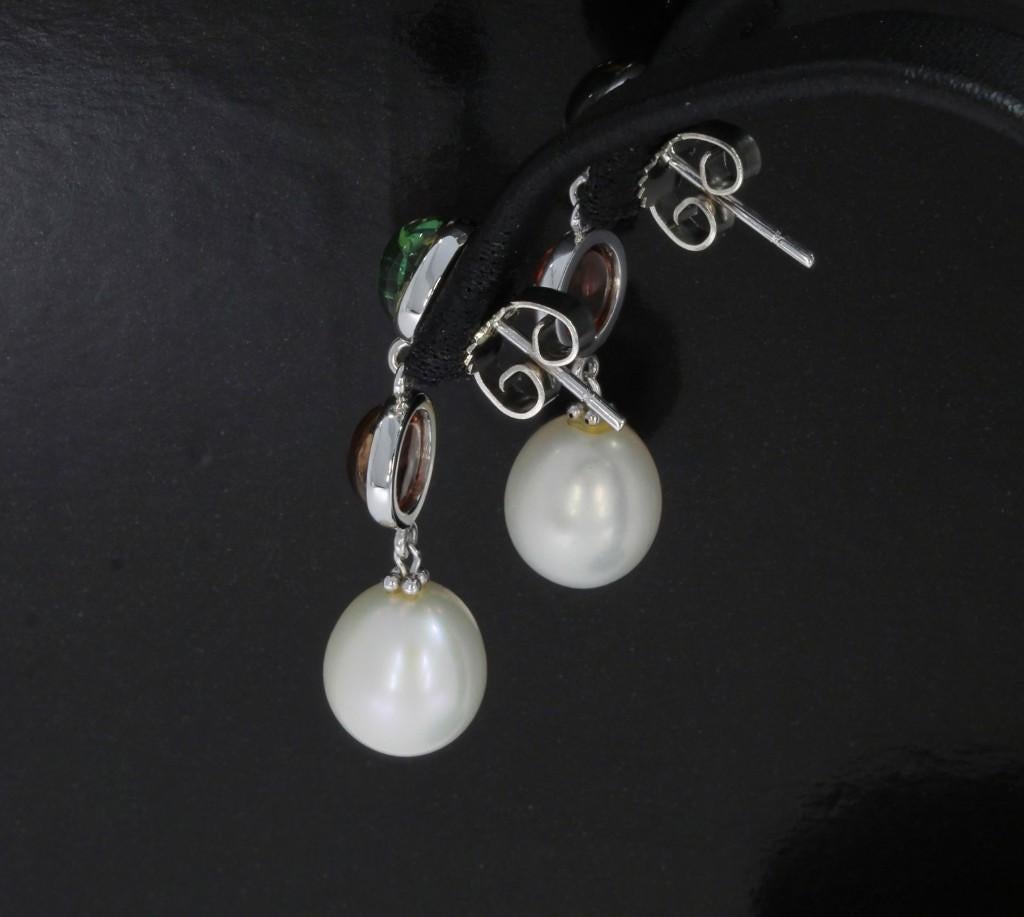 Toermalijn parel 14k gouden fraai set dames oorbellen, Sieraden, Tassen en Uiterlijk, Oorbellen, Hangers, Voordeelsieraden, Verzenden