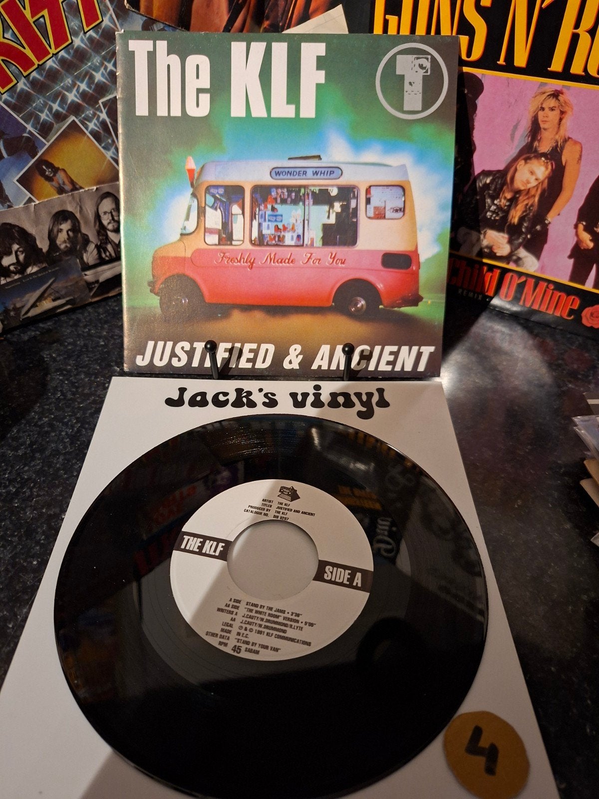 The KLF - Justified & Ancient 7 inch vinyl single 1991/4, 7 inch, Ophalen of Verzenden, Overige typen, Fotohoes