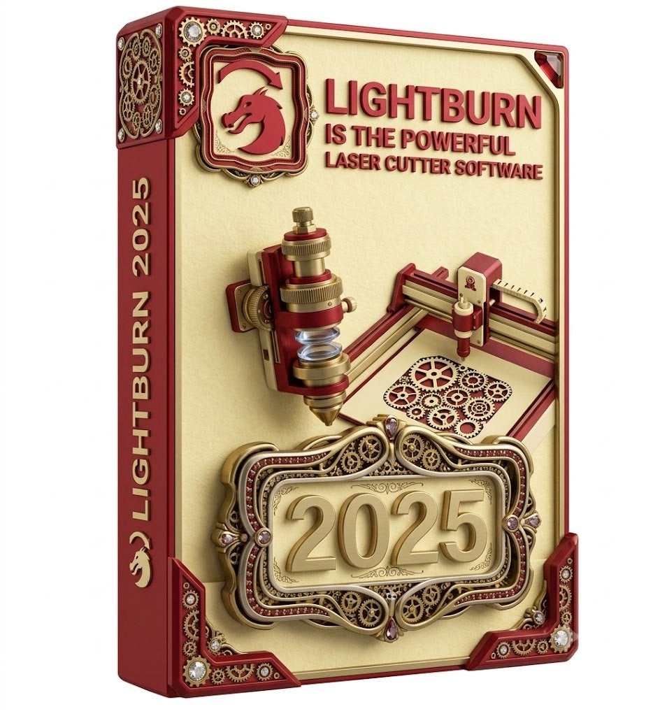 Lightburn 2025 voor lasersnijder, Computers en Software, Ophalen, Nieuw, Windows
