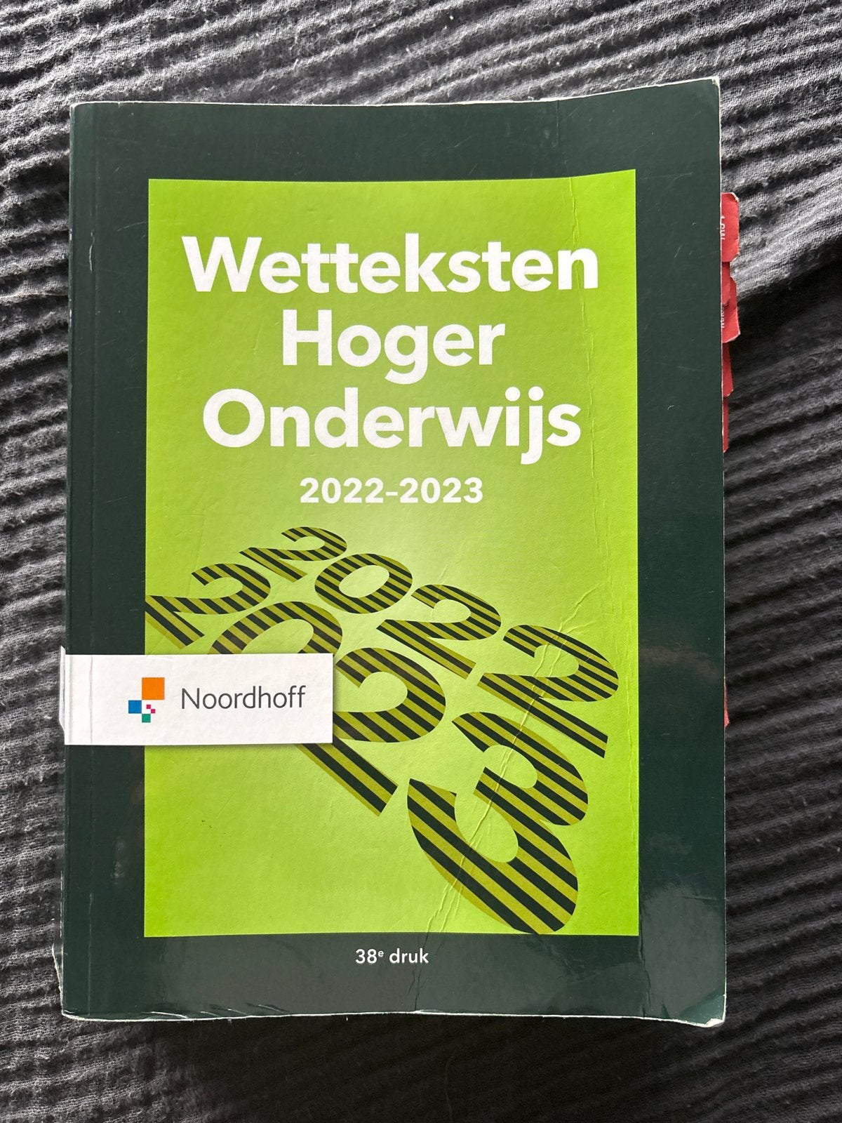 Wetteksten Hoger Onderwijs 2022-2023 - 38e druk, Boeken, Ophalen of Verzenden, Gamma, Zo goed als nieuw, HBO