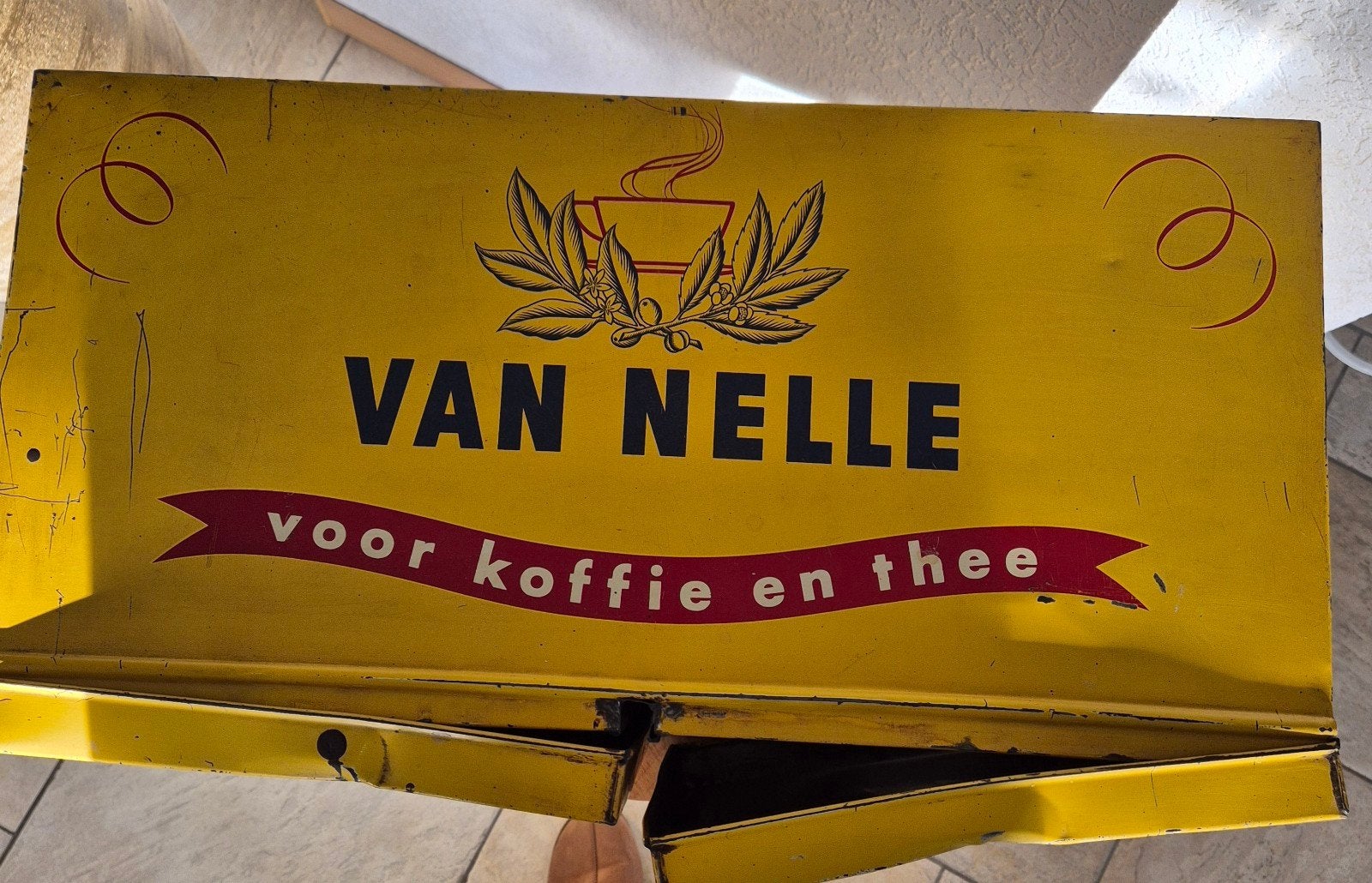 Vintage Van Nelle Koffie & Thee Blik - Uniek Verzamelstuk, Ophalen