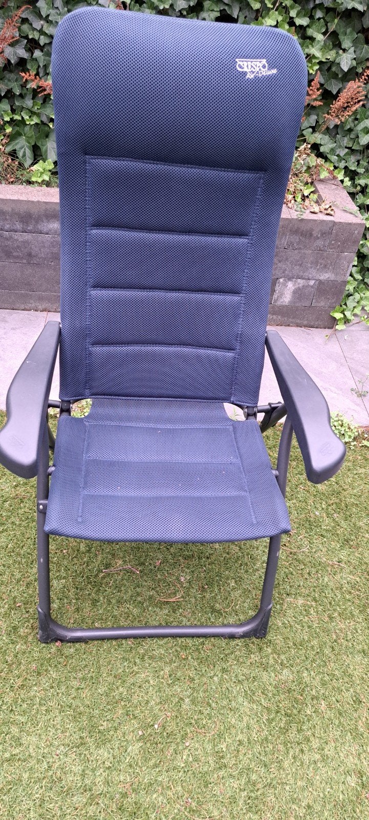 Crespo Air Deluxe 215 campingstoel - donkerblauw, Ophalen, Zo goed als nieuw, Campingstoel