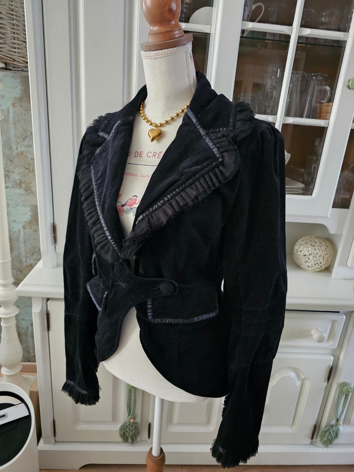 EYECATHER Zwart Jasje/Colbert WATCHER Maat 42 Incl.verz €160, Ophalen of Verzenden, Zo goed als nieuw, Maat 42/44 (L), Zwart