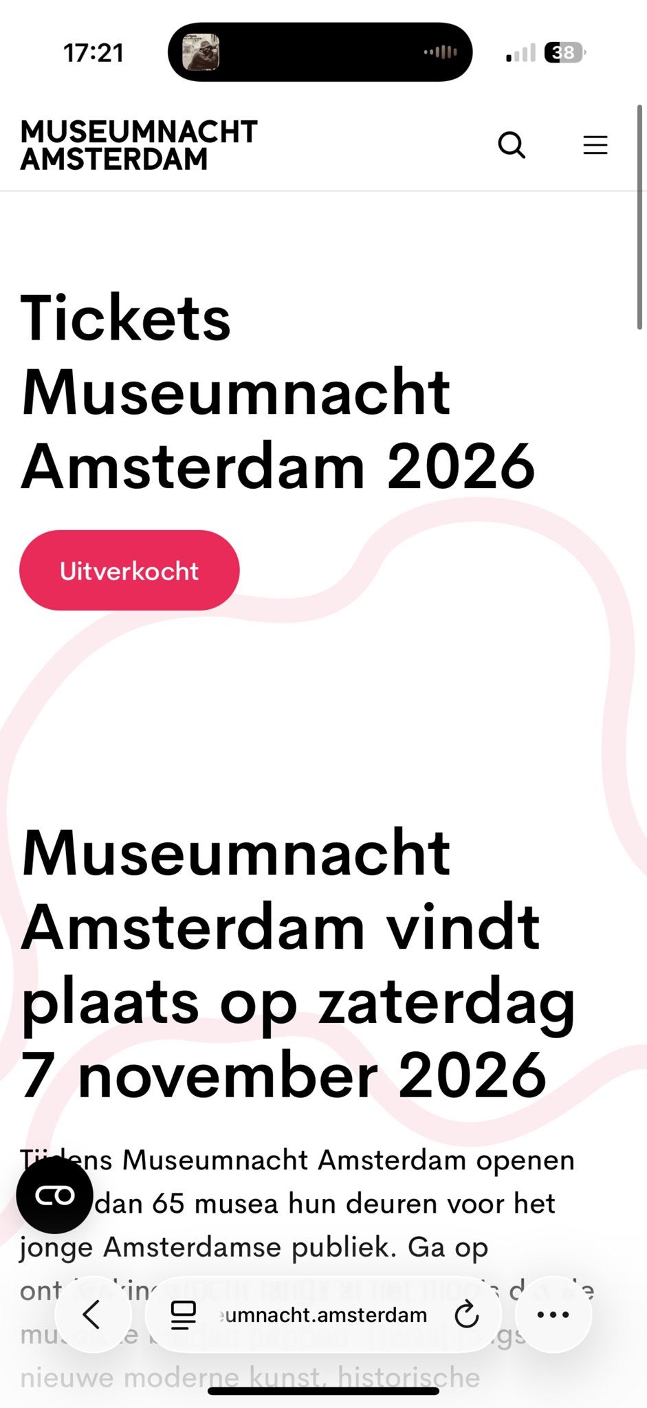 1x Museumnacht Amsterdam Tickets 2026