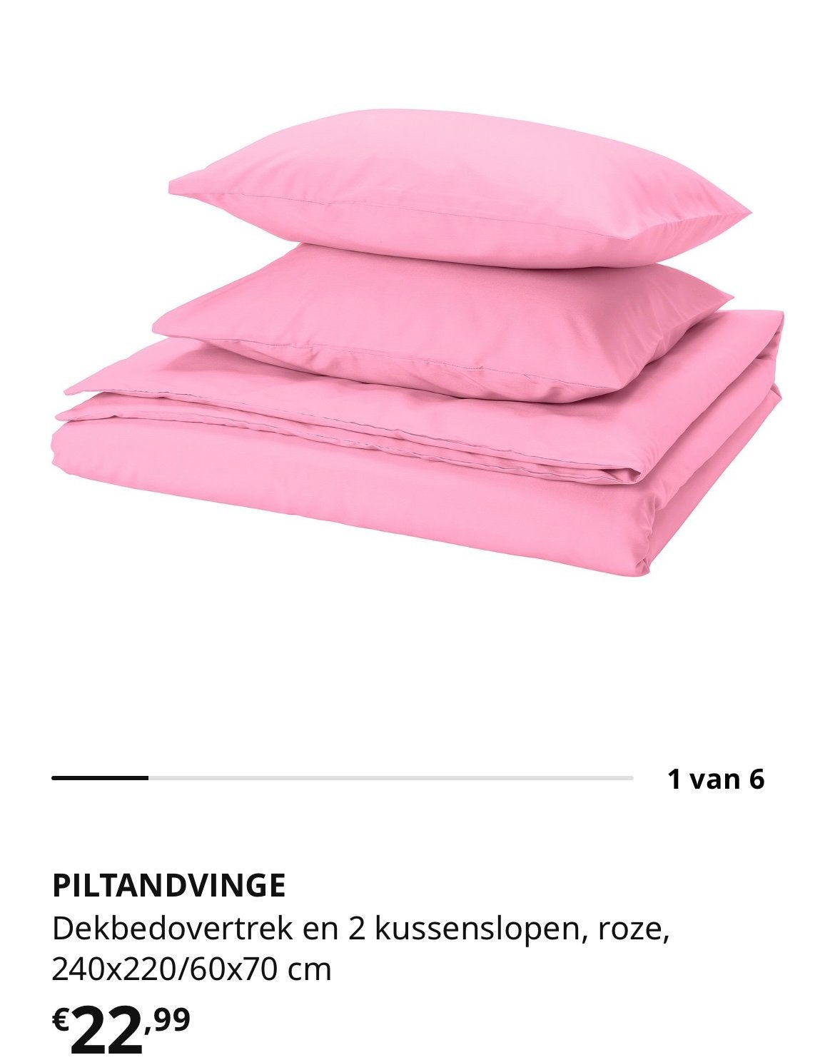 Ikea dekbedovertrek NIEUW (240x220), Lits-jumeaux, Dekbedovertrek, Nieuw, Ophalen of Verzenden