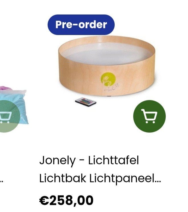 Jonely Lichttabel met standaard en accessoires nieuw €350, Ophalen of Verzenden, Zo goed als nieuw