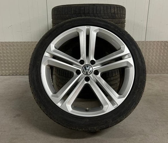 VW Volkswagen Tiguan 19 inch Mallory origineel 5x112 zomer, Gebruikt, 255 mm, Banden en Velgen, Winterbanden