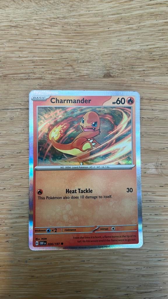 Charmander pokemonkaart, Ophalen of Verzenden, Zo goed als nieuw