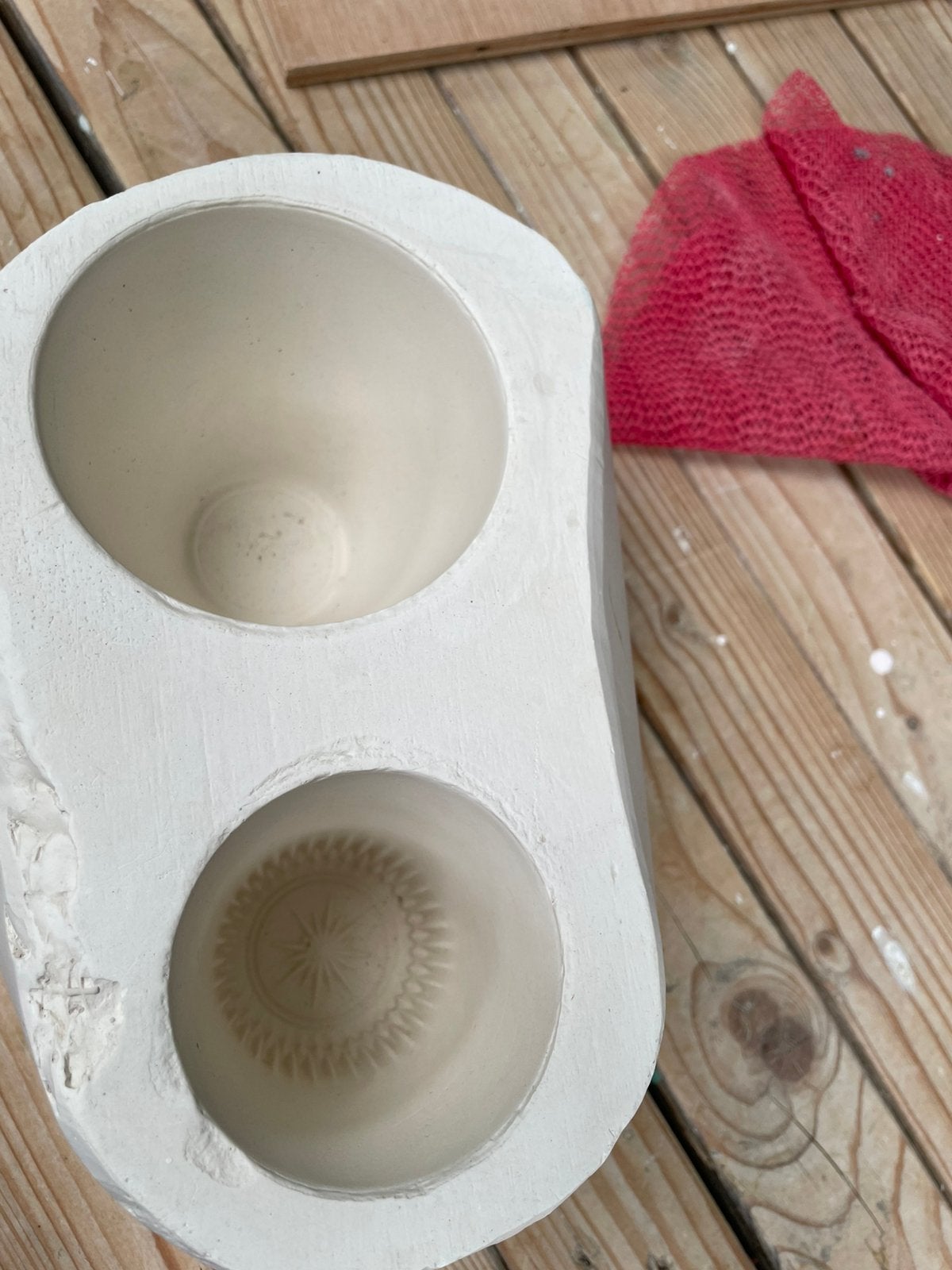MAL VAN GIPS VOOR GIETKLEI, Hobby en Vrije tijd, Ophalen, Gebruikt