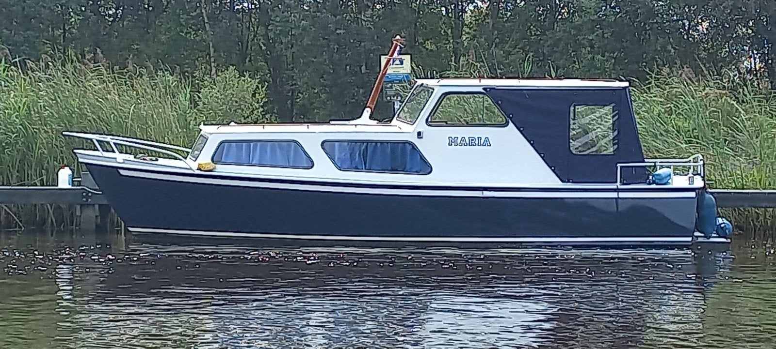 Mooie Pikmeerkruiser 8.5m OK, Watersport en Boten, Motorboten en Motorjachten, Gebruikt, Staal, Diesel, Binnenboordmotor, Kajuitboot