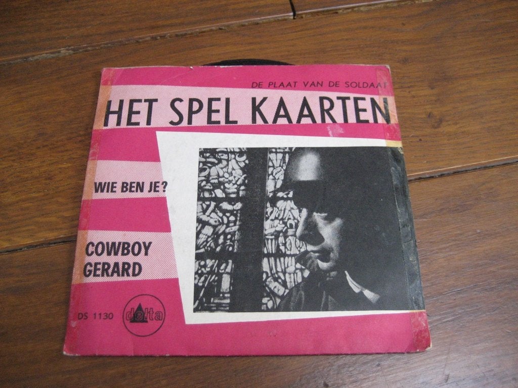 60s nl cowboy gerard het spel kaarten, Cd's en Dvd's, Ophalen of Verzenden, Gebruikt, 7 inch, Nederlandstalig