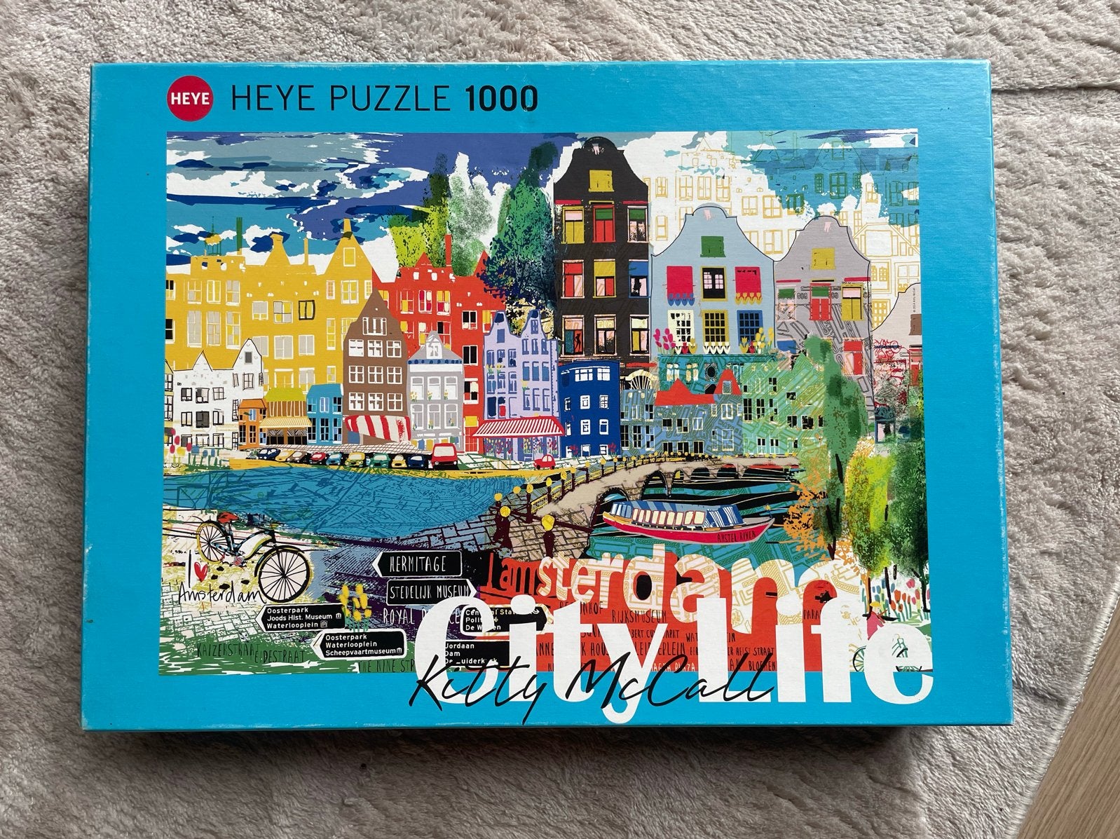 Heye Legpuzzel Amsterdam 1000 stukjes - Kelly McCall, Ophalen of Verzenden, 500 t/m 1500 stukjes, Zo goed als nieuw, Legpuzzel