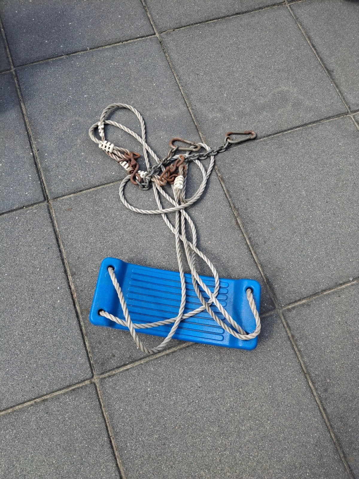 Schommel en klimtouw voor speeltuin, Ophalen, Gebruikt, Schommel