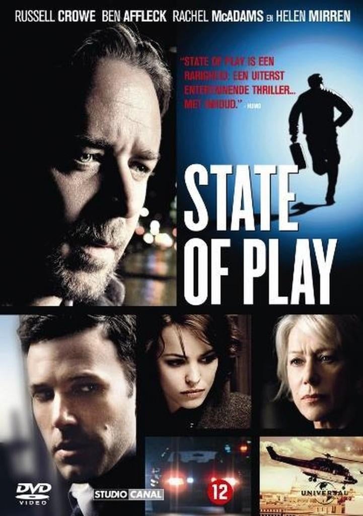 State Of Play, Cd's en Dvd's, Dvd's | Thrillers en Misdaad, Zo goed als nieuw, Actiethriller, Vanaf 16 jaar, Ophalen of Verzenden