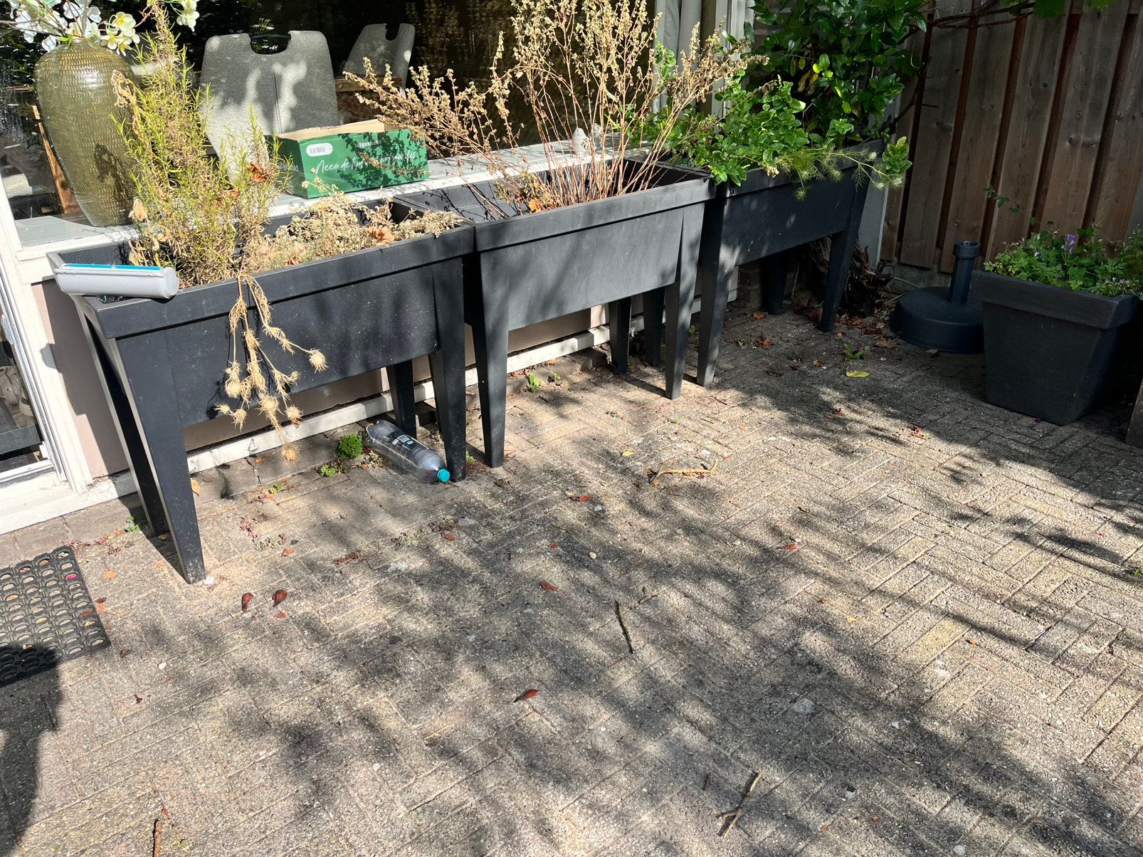 Kruiden- tuin- of kweek bakken  3 stuks, Ophalen, Kunststof, Zo goed als nieuw, 60 tot 100 cm