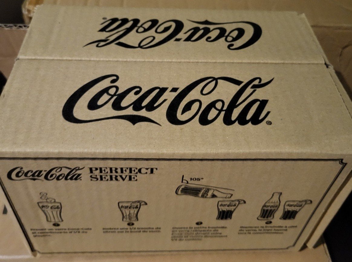 Coca-Cola glazen in originele verpakking, Ophalen of Verzenden