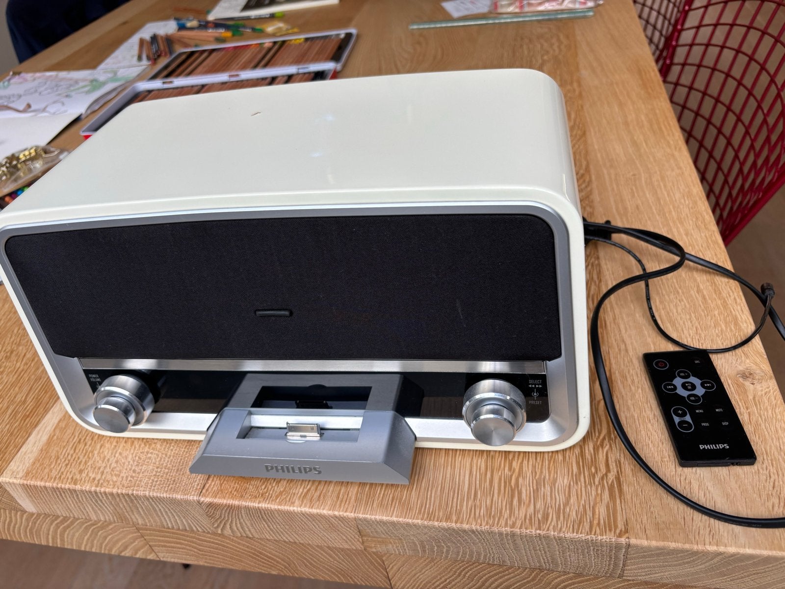 Philips Radio met iPod Dock en Mini Jack - Gebruikt, Ophalen, Philips, Gebruikt, Tuner of Radio