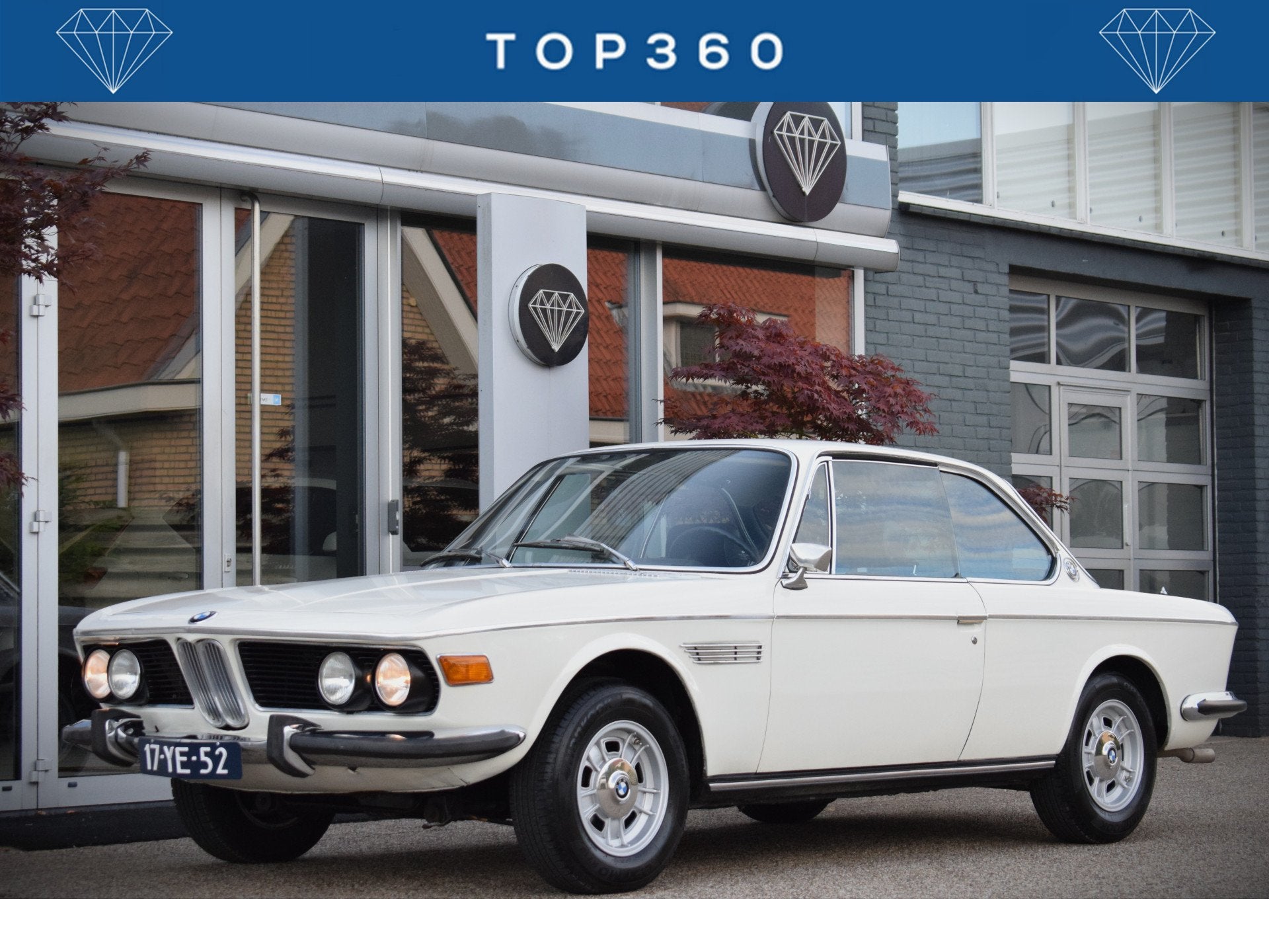 BMW 2800 CS 2.8 6 cilinder | Belastingvrij | APK-vrij | Unie, Stof, 4 stoelen, Wit, Bedrijf