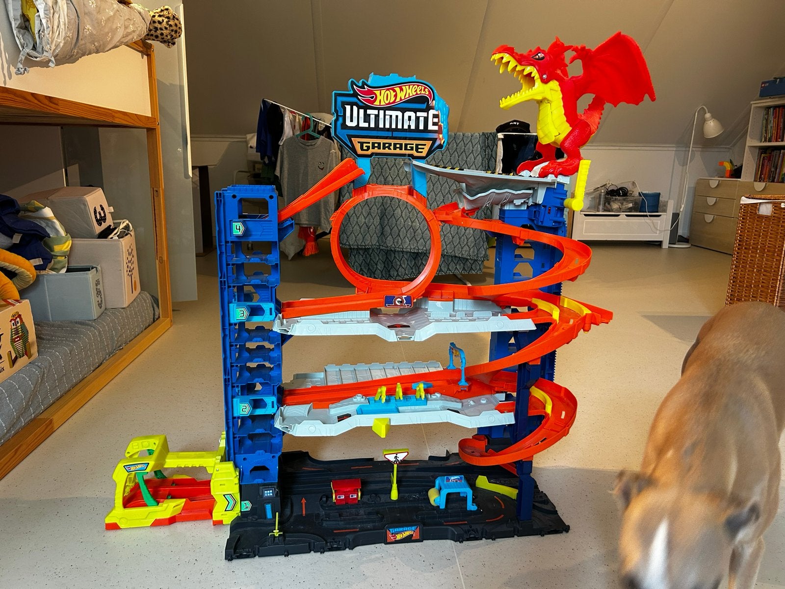 Hot Wheels Ultimate Garage with Dragon, Ophalen of Verzenden, Gebruikt