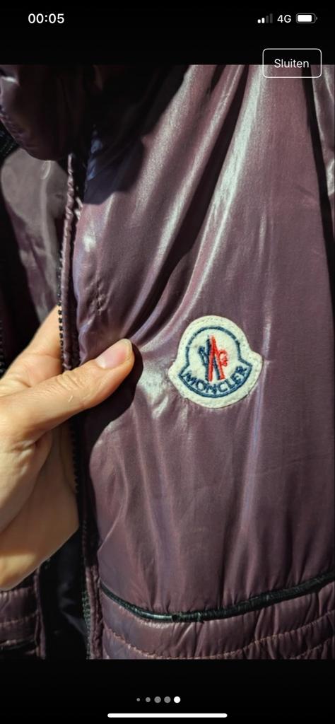 Jas Moncler dames winterjas  €700 nu €49 MEGA DUMP, Ophalen of Verzenden, Zo goed als nieuw, Maat 38/40 (M), Paars