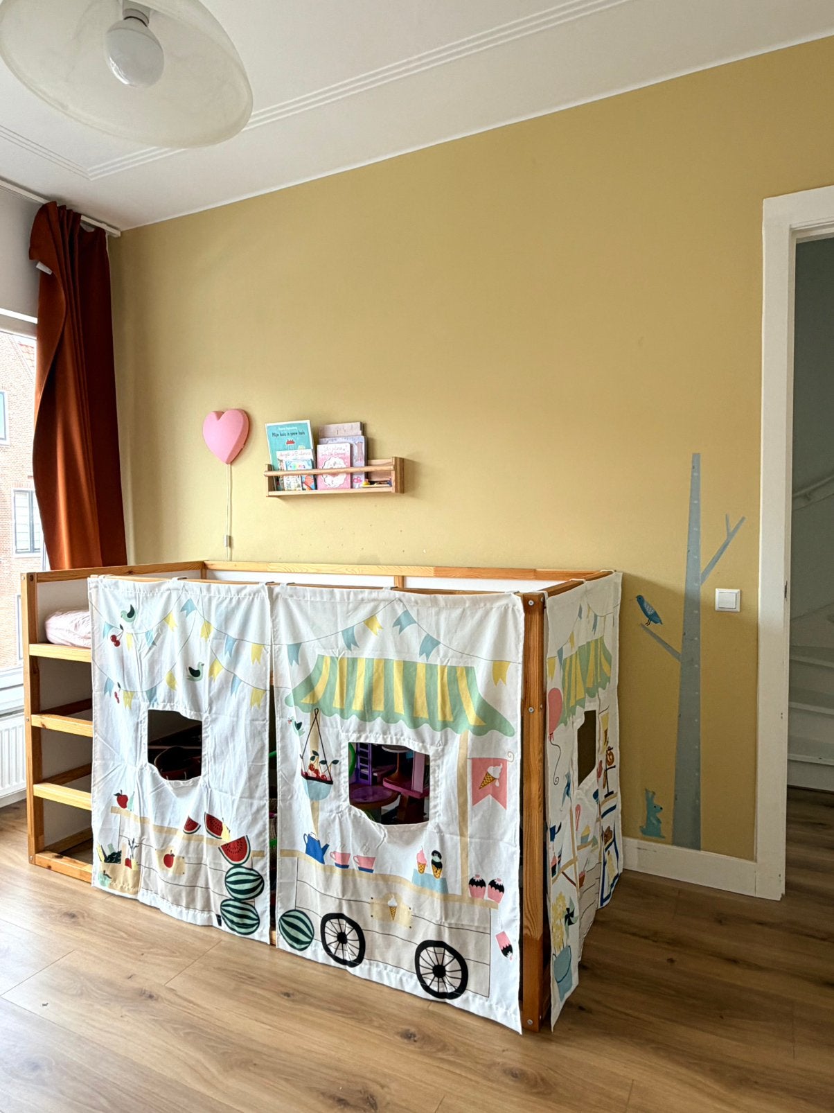 IKEA Kura omkeerbaar bed, matras & accessoires, Ophalen, Zo goed als nieuw, Halfhoogslaper