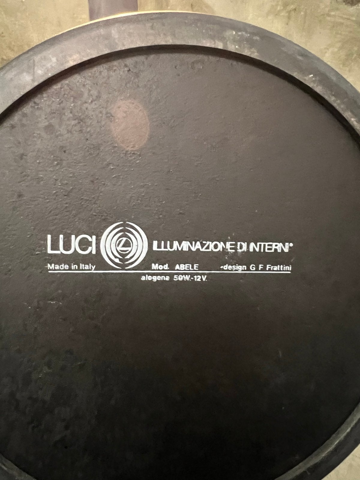Vintage Design lamp , Lucci Italy, Ophalen, Zo goed als nieuw, Nvt, Nvt